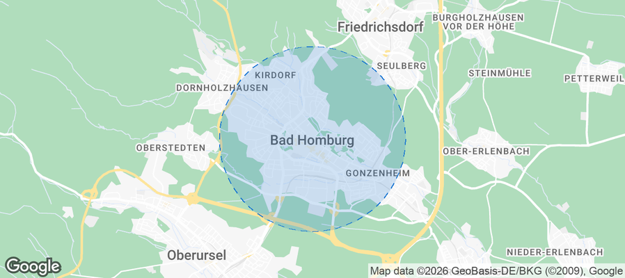 Bad Homburg v. d. Höhe Airbnb map